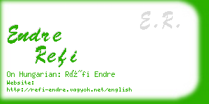 endre refi business card